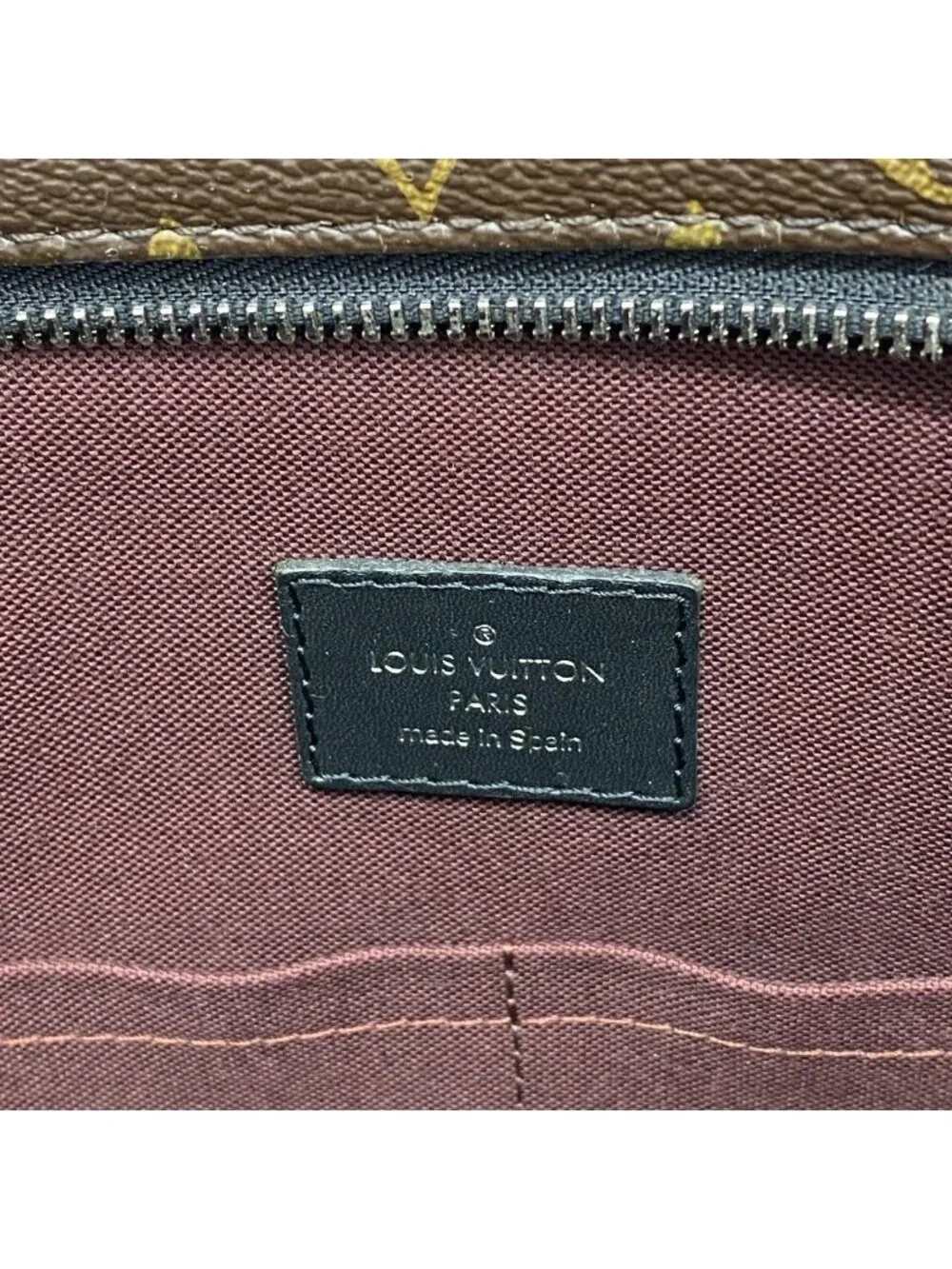 Louis Vuitton Business Bag Monogram Macassar Brown Black